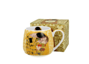 Kubek baryłka 430 ml the kiss ecru by gustav klimt
