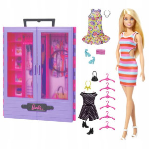 Lalka Barbie Szafa Barbie lalka i akcesoria HJL66