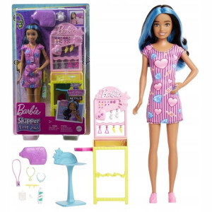 Lalka Barbie Pierwsza praca Przekłuwanie uszu