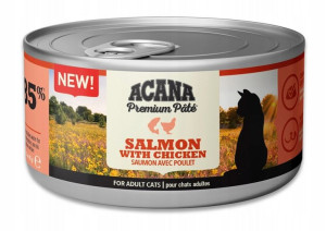 Acana Premium Pâté Salmon&chicken Dla Kota 85g