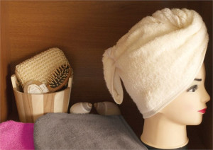 Turban "greno" bordowy