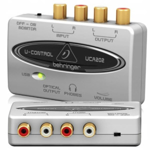 Interfejs audio USB Behringer UCA202 srebrny