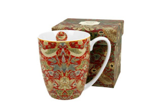 Kubek classic 380 ml strawberry thief red william morris