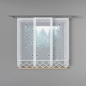 Sofia panel żakardowy gotowy, szerokość 60 x wysokość 160cm, kolor 001 biał