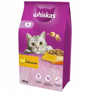 WHISKAS Adult Kurczak karma dla kota 14kg