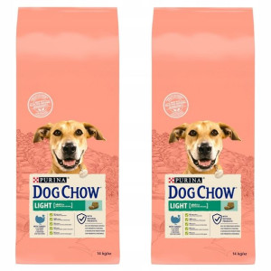 Purina Dog Chow Light Indyk 2x14kg + Gratis