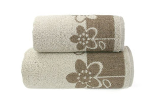 Ręcznik "greno" paloma 2 50x100 brązowy