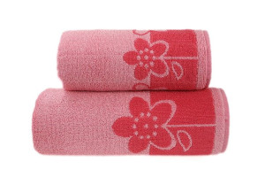 Ręcznik "greno" paloma 2 50x100 różowy