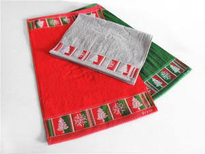 Ręcznik "greno" merry christmas 30x50 popielaty