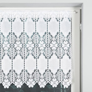 Zazdrostka żakardowa panelowa, wysokość 70cm, kolor 001 biały