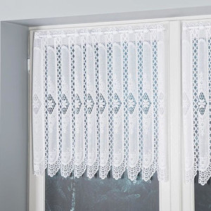 Zazdrostka żakardowa panelowa, wysokość 70cm, kolor 001 biały