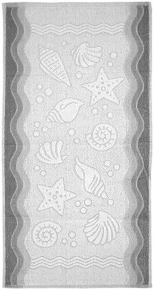 Ręcznik "greno" flora ocean 40x60 popielaty