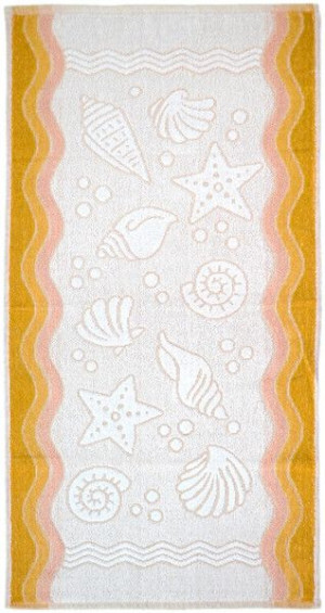 Ręcznik "greno" flora ocean 40x60 żółty