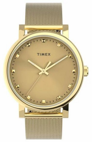 Zegarek Damski TIMEX TW2U05400 Mesh Złoty