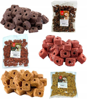 MIĘSNE KRĄŻKI MIX smaków 3x500g Treserki