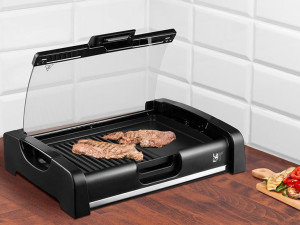 Grill elektryczny z pokrywką lafe grl003