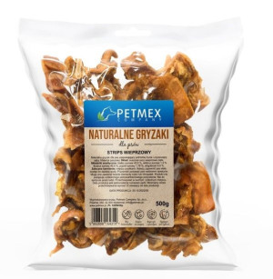 PETMEX Gryzak dla psów Strips wieprzowy 500g