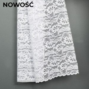 Firanka żakardowa, wysokość 250cm, kolor 001 biały