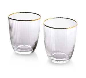 MADA GOLD Komplet  2 SZKLANEK 450ml 9x4.5x10cm