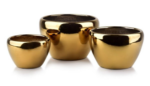 Neva Gold Komplet 3 Doniczek Xl:26xh19/l:22xh16/m:17xh13cm
