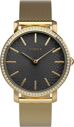 Zegarek Damski TIMEX TW2V52300 Mesh Cyrkonie
