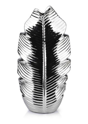 Leaf Silver Wazon 7,5x17xh35cm
