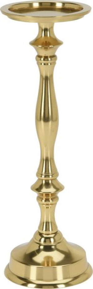 Świecznik 31cm Złoty Metalowy