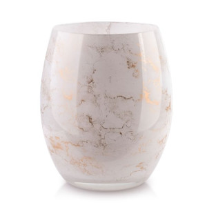 CRISTIE Wazon 20x16cm biały marmur