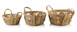 Bali Komplet 3 Koszy 30xh:15cm/27xh:13cm/21xh:9cm