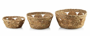 Bali Komplet 3 Koszy 30xh:15cm/27xh:13cm/21xh:9cm