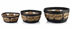 Bali Komplet 3 Koszy 30xh:15cm/27xh:13cm/21xh:9cm