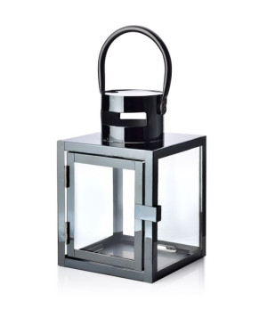 LEONE BLACK Latarnia 12x12x19 cm