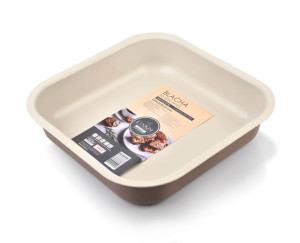 DELICATE Blacha tłoczona 26x26x6cm do pieczenia NON-STICK CAFFE CREME COOKI