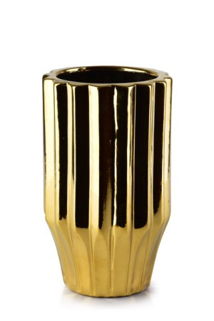 Yvonne Gold Wazon 12xh20cm