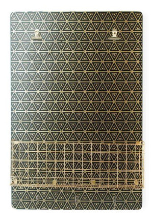 SARA GOLD Tablica z półką 40x6x60cm wyprzedaż