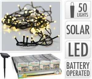 Łańcuch ledowy 50szt. SOLAR 1x AA 1,2V