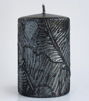 Świeca TIVANO walec średni 7x14cm       parafinowa czarna