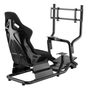 Stojak z fotelem na kierownicę wyścigową nanors, max. 130kg, max 50", rs702