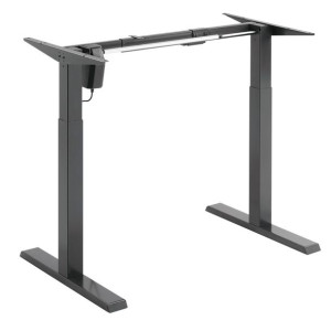 Biurko elektryczne z regulacją wys ergo office, szare, max wys 123cm , 80 k