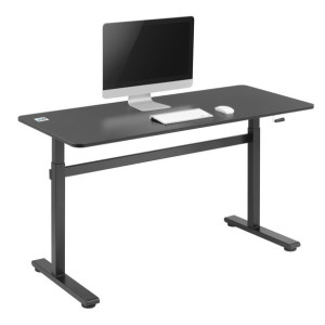 Biurko ręczna regulacja wys  ergo office, max 40 kg, max wys 117cm, z blate