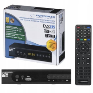 Esperanza Dekoder Tuner Dvb-t2 H.265/hevc Ev106r