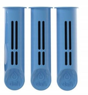 Filtry DAFI do butelek 3 szt z nakrętką niebieskie