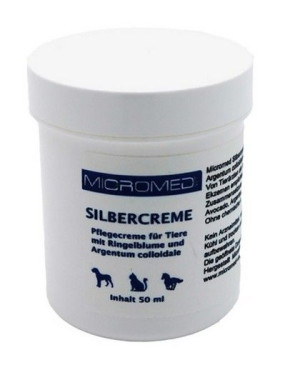Micromed Vet Silver Creme 50ml. Krem z jonami srebra dla psa, dla kota.
