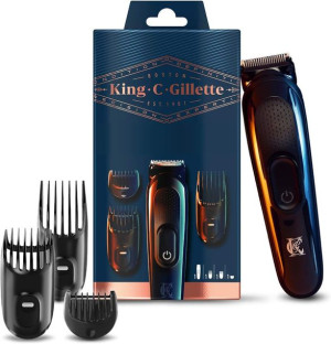 King C. Gillette Męski zestaw trymera do brody POWYSTAWOWY, 1 głowica, 3 gr
