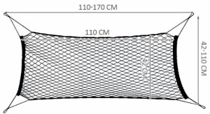 Siatka Do Bagażnika Autosiatka Samochodowa 110x42cm