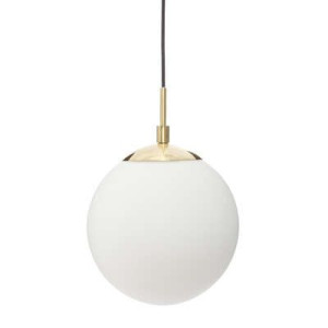 Lampa wisząca kula "Dris" złoty metal średnica 20 cm