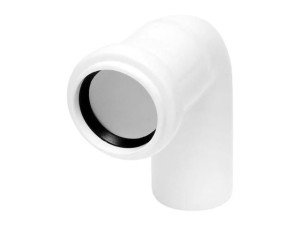 TYCNER Kolano kanalizacyjne 32mm-90 białe