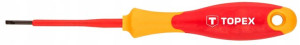 TOPEX Wkrętak płaski 1000V, 2.5 x 75 mm, CrMo