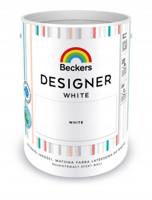 BECKERS Biała farba lateksowa Designer White 5L
