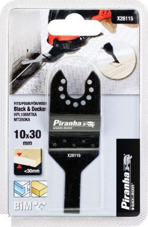 Brzeszczot BiM 10mm x 30 mm, do cięcia wgłębnego drewna i metali B&D